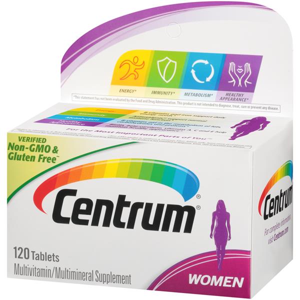 Centrum Women Multivitamin Multimineral Supplement Tablets 