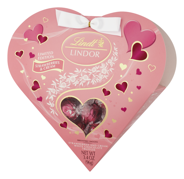 Lindt Lindor Strawberries And Cream White Chocolate Truffles HyVee