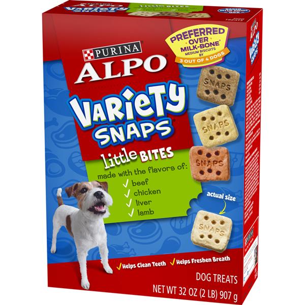 Purina Alpo Variety Snaps Little Bites Dog Treats with Real Beef