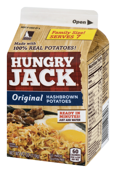 EASIER HASHBROWNS  Hungry Jack Hashbrown Potatoes 