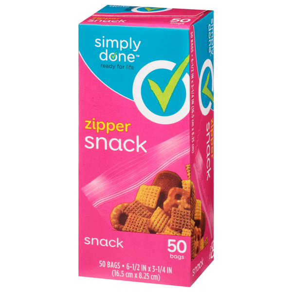 Simply Done Zipper Snack Bags HyVee Aisles Online Grocery Shopping