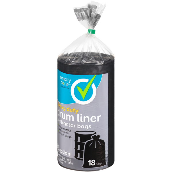 Contractors Choice Drum Liners, 55 Gallon - 40 bags