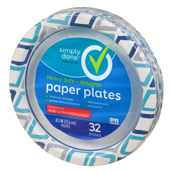 Simply Done Designer Paper Plates  Hy-Vee Aisles Online Grocery Shopping