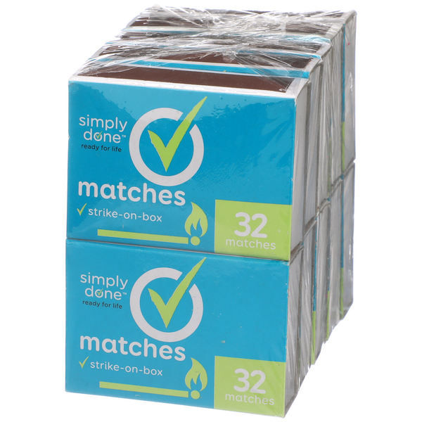 Simply Done Matches StrikeonBox 10Pk HyVee Aisles Online Grocery