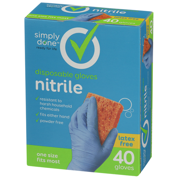 Simply Done Disposable Nitrile Gloves Latex Free HyVee Aisles Online