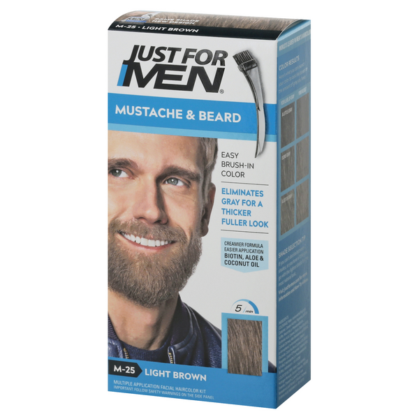 Just For Men Light Brown M-25 Mustache & Beard Hair Color | Hy-Vee ...