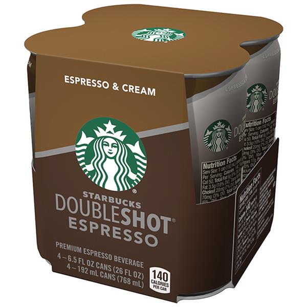 Starbucks Doubleshot Espresso & Cream Coffee Drink 4Pk HyVee Aisles