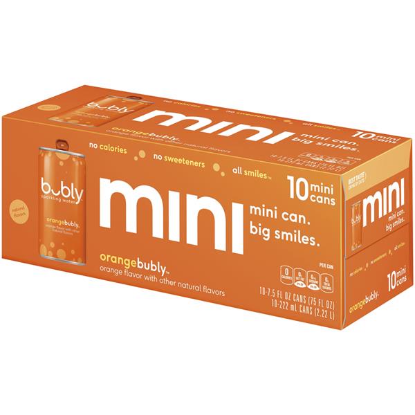 Bubly Sparkling Water Orange Flavor 10Pk HyVee Aisles Online Grocery