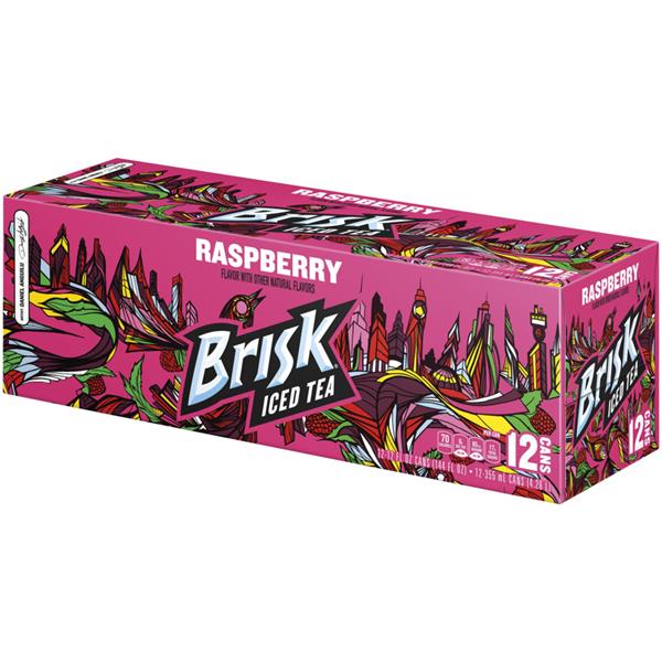 Brisk Raspberry Iced Tea 12 Pack | Hy-Vee Aisles Online ...