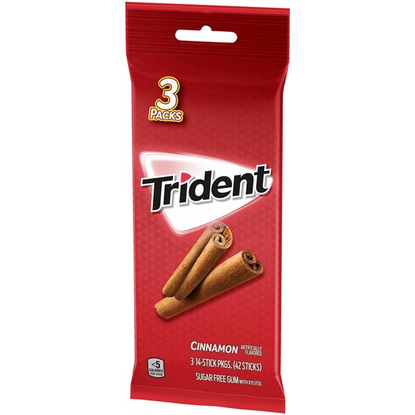 Trident Cinnamon Sugar Free Gum with Xylitol 3Packs HyVee Aisles