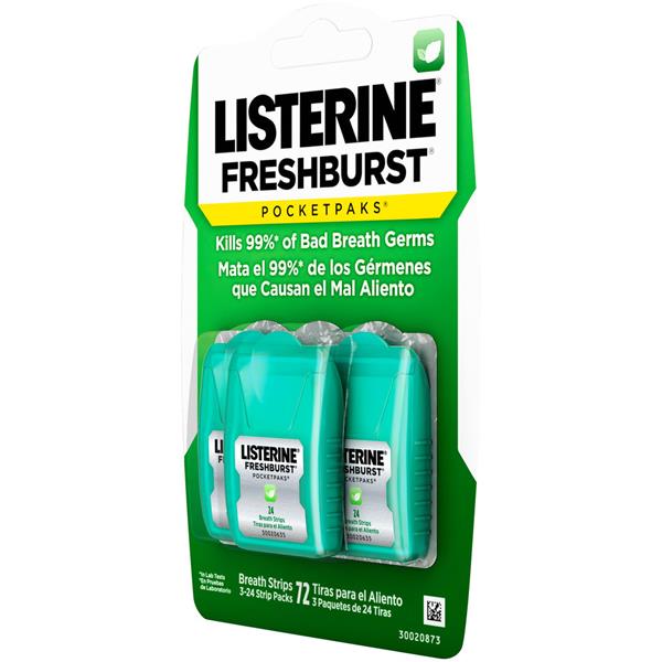 Listerine Freshburst PocketPaks Breath Strips 3-Pk | Hy-Vee Aisles ...