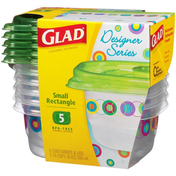 Glad Designer Series Small Rectangle Containers | Hy-Vee Aisles Online ...