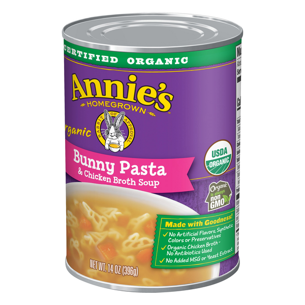 Annie's Organic Bunny Pasta & Chicken Broth Soup, 14 oz