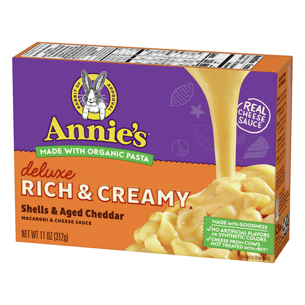 Annie's Homegrown Creamy Deluxe Aged Cheddar Macaroni & Cheese Sauce