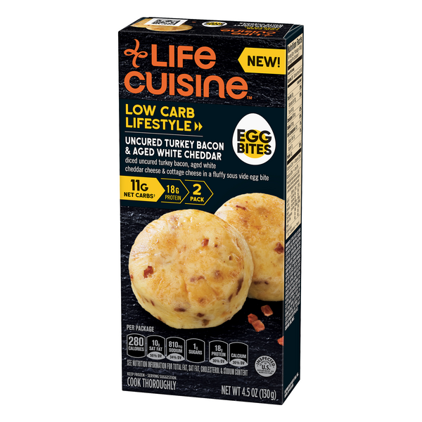 Life Cuisine Low Carb Lifestyle Uncured Turkey Bacon & Aged White