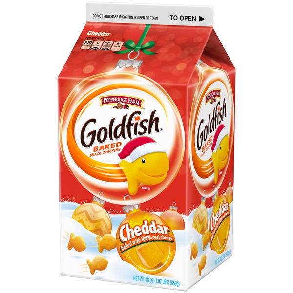 Pepperidge Farm Goldfish Cheddar Baked Snack Crackers Winter box | Hy ...