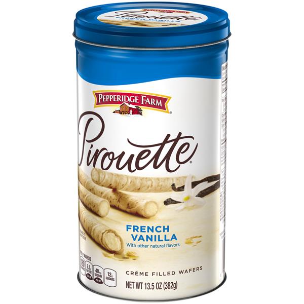 Pepperidge Farm French Vanilla Creme Filled Pirouette Rolled Wafers