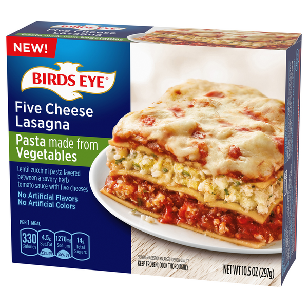 Birds Eye Five Cheese Lasagna Pasta Made From Vegetables | Hy-Vee ...