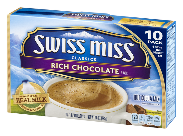 Swiss Miss Classics Rich Chocolate Hot Cocoa Mix Pack 10-1 oz