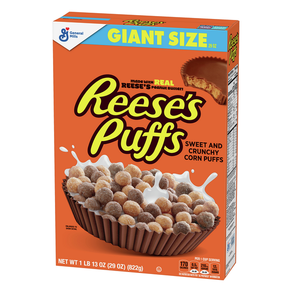 General Mills Reese's Peanut Butter Puffs Giant Size HyVee Aisles