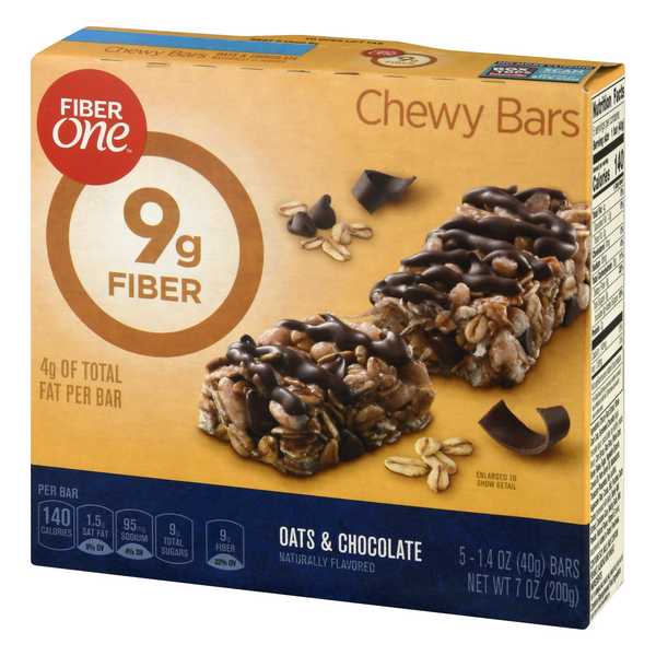 Fiber One Oats & Chocolate Chewy Bars 51.4 oz Bars HyVee Aisles