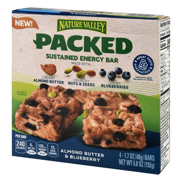 Nature Valley Packed Almond Butter & Blueberry Energy Bar 4ct HyVee