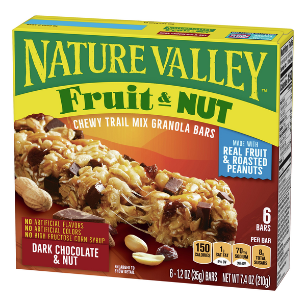 Nature Valley Trail Mix Chewy Granola Bars, Dark Chocolate & Nut 6-1.2 ...