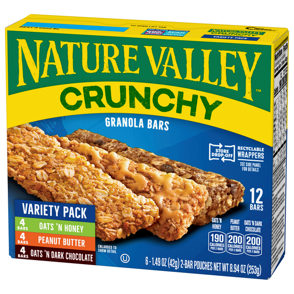 Nature Valley Variety Pack Crunchy Granola Bars, 12 ct / 17.88 oz - Fry's  Food Stores