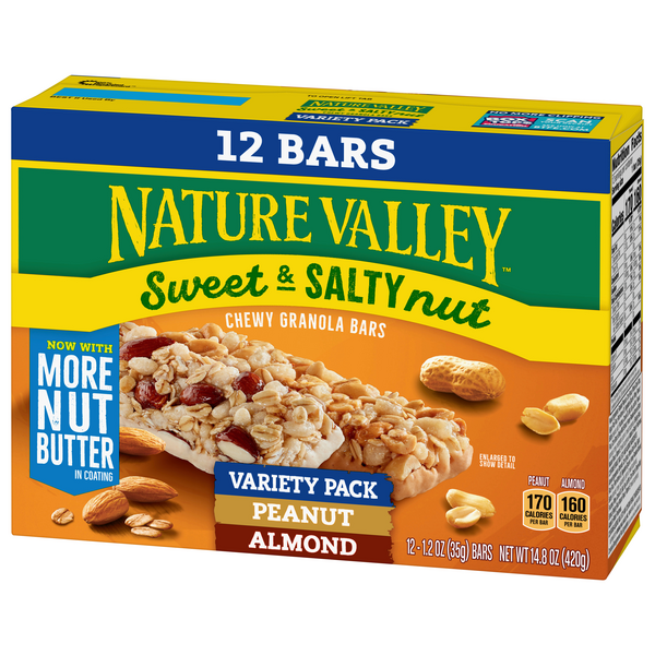 Nature Valley Peanut/Almond Sweet & Salty Nut Granola Bars Variety Pack