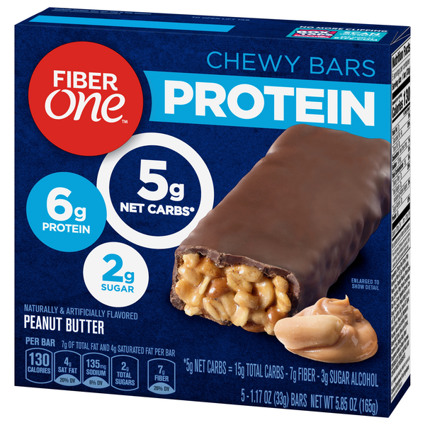 Fiber One Protein Peanut Butter Chewy Bars 51.17 oz Bars HyVee