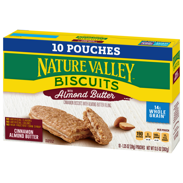 Nature Valley Biscuits With Almond Butter 101.35 oz Pouches HyVee