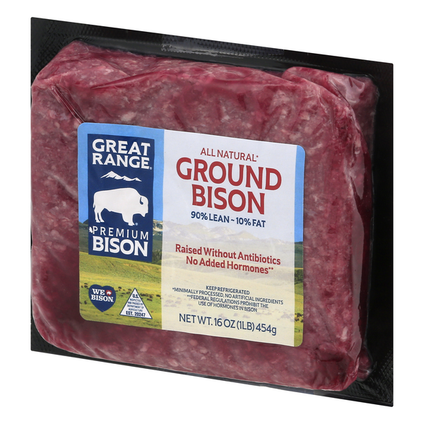 Great Range Premium Ground Bison 90 Lean 10 Fat HyVee Aisles
