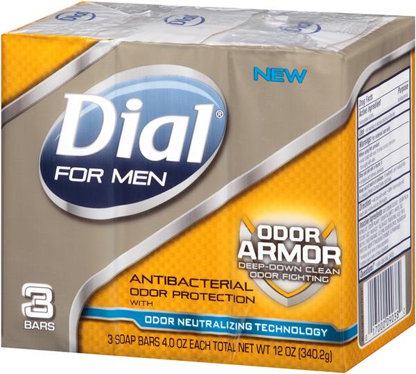 Dial For Men The Ultimate Clean Recharge Soap Bar 3 Bars 4.5 Oz