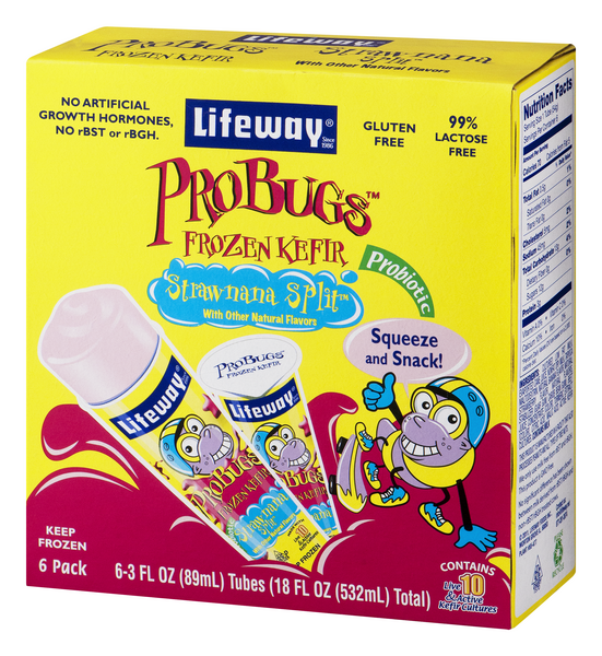 Probugs Lifeway ProBugs Frozen Kefir Strawnana Split 6-3 FL Oz | Hy-Vee Aisles ...