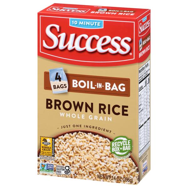 Success BoilInBag Whole Grain Brown Rice 4 Ct HyVee Aisles Online