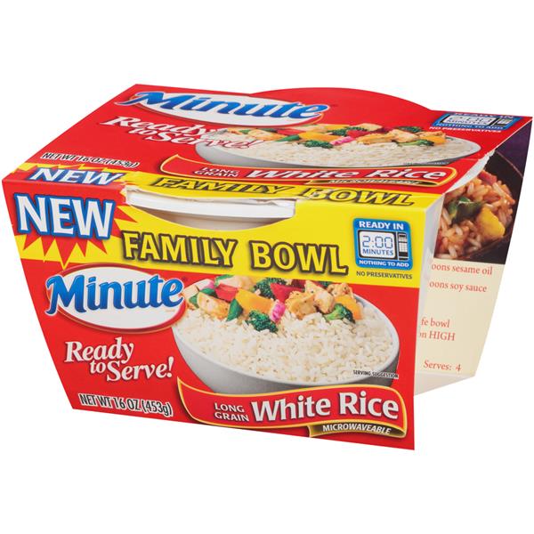 Minute Ready to Serve Family Size Bowl Long Grain White Rice HyVee