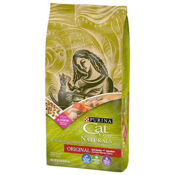 Purina Cat Chow Natural Dry Cat Food, Naturals Original 6.3 lb. Bag