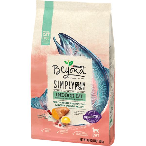 Purina Beyond Grain Free, Natural Dry Cat Food, Simply Indoor Salmon
