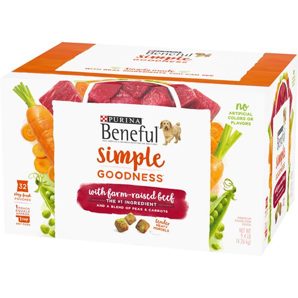 Purina Beneful Simple Goodness with FarmRaised Beef Premium Dog Food