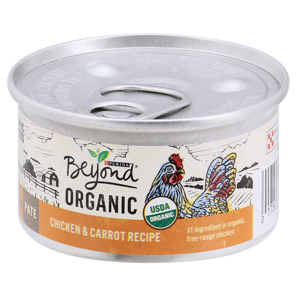 Beyond Cat Food, Organic, Chicken & Carrot Recipe Pate HyVee Aisles