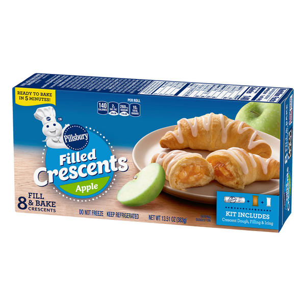 Pillsbury Filled Crescents Apple 8ct Hy Vee Aisles Online Grocery Shopping