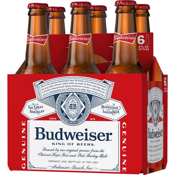 Budweiser Beer 6 Pack Hy Vee Aisles Online Grocery Shopping