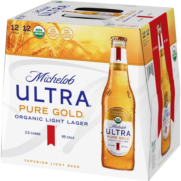 Michelob Ultra Pure Gold Superior Light Beer 12pk Hy Vee Aisles