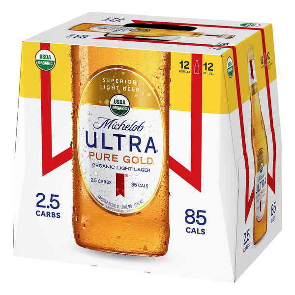 Michelob Ultra Pure Gold Superior Light Beer 12pk Hy Vee Aisles Online Grocery Shopping