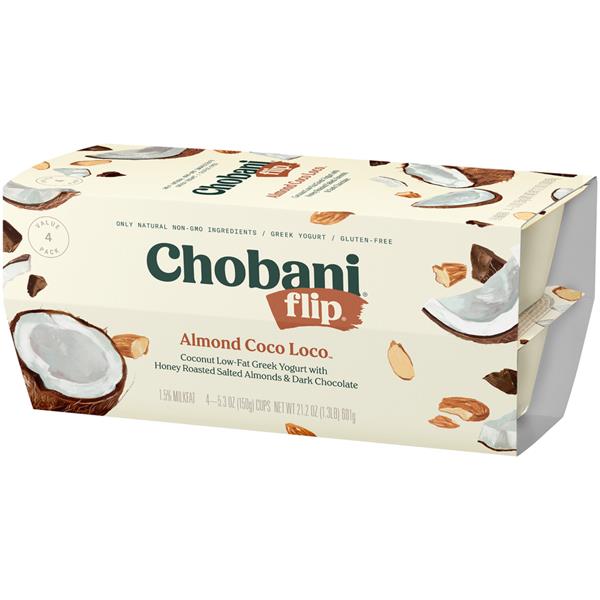 Chobani Flip Almond Coco Loco Greek Yogurt 4Pk HyVee Aisles Online