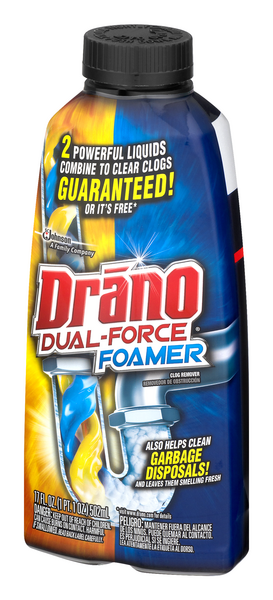 Drano Dual-force foamer Clog Remover 17-fl oz Drain Cleaner in the