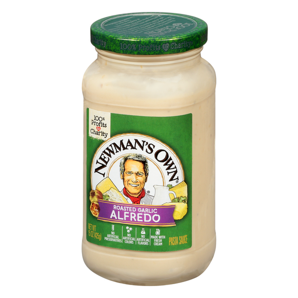 Newman's Own Pasta Sauce, Alfredo, Roasted Garlic HyVee Aisles