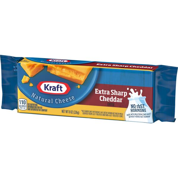 Kraft Extra Sharp Cheddar Cheese Brick HyVee Aisles Online Grocery