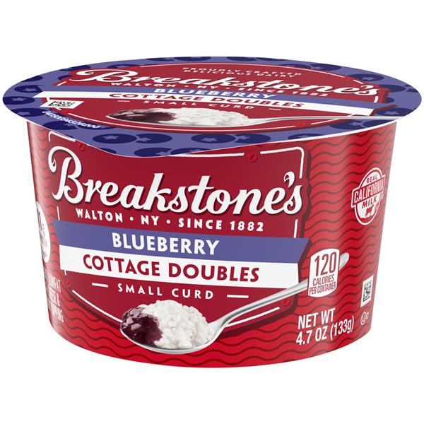 Breakstone S Cottage Doubles Blueberry Cottage Cheese 4 7 Oz Cup