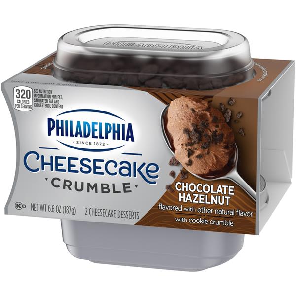 Philadelphia Cheesecake Crumble Chocolate Hazelnut 2-3.3 Oz Cups | Hy ...